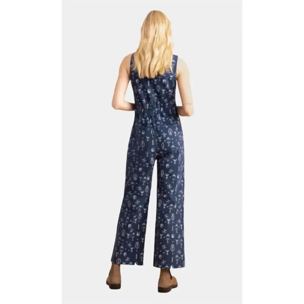 Roark Open Roads Open Mind Teal Dark Blue Jumpsuit size large